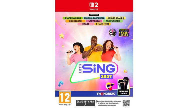 Let's Sing 2027 2 Mic Bundle Nintendo Switch 2 Game Pre-Order