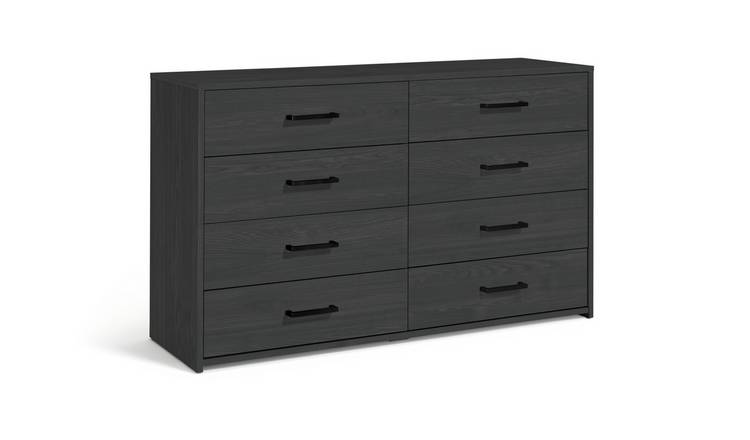 Argos Home Oslo 8 Drawer Chest - Black Oak Effect