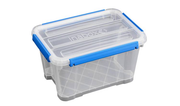 Inabox 12.5L Plastic Waterproof Sealed Storage Box - Clear