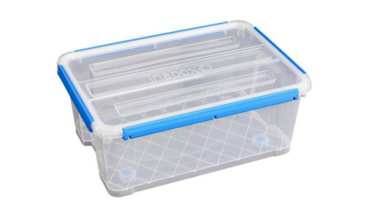 Inabox 30L Plastic Waterproof Sealed Storage Box - Clear