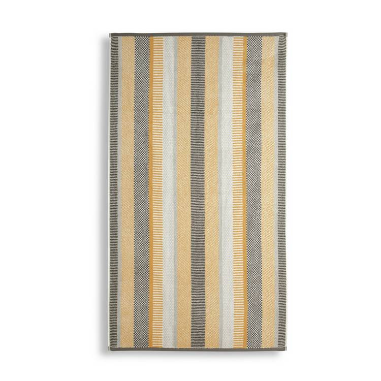 Habitat Horizontal Stripe Tufted Bath Towel - Mustard 0