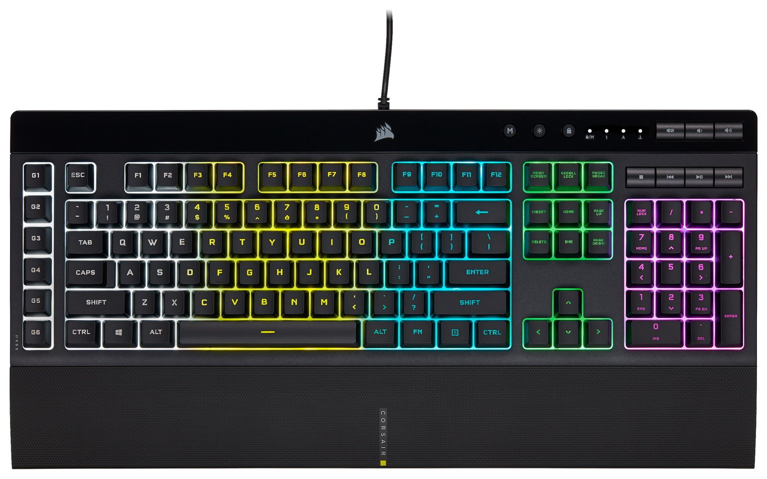 Corsair K55 RGB PRO Wired Gaming Keyboard - Black