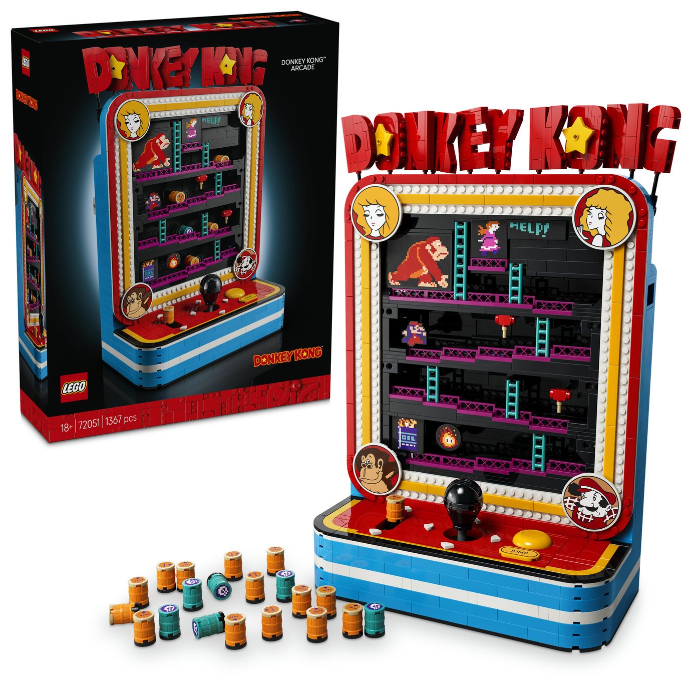 LEGO Donkey Kong Arcade Building Set for Adults 72051