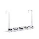 Buy Argos Home Over Door Pack of 5 Round Hooks Chrome Overdoor storage and hanging storage Argos