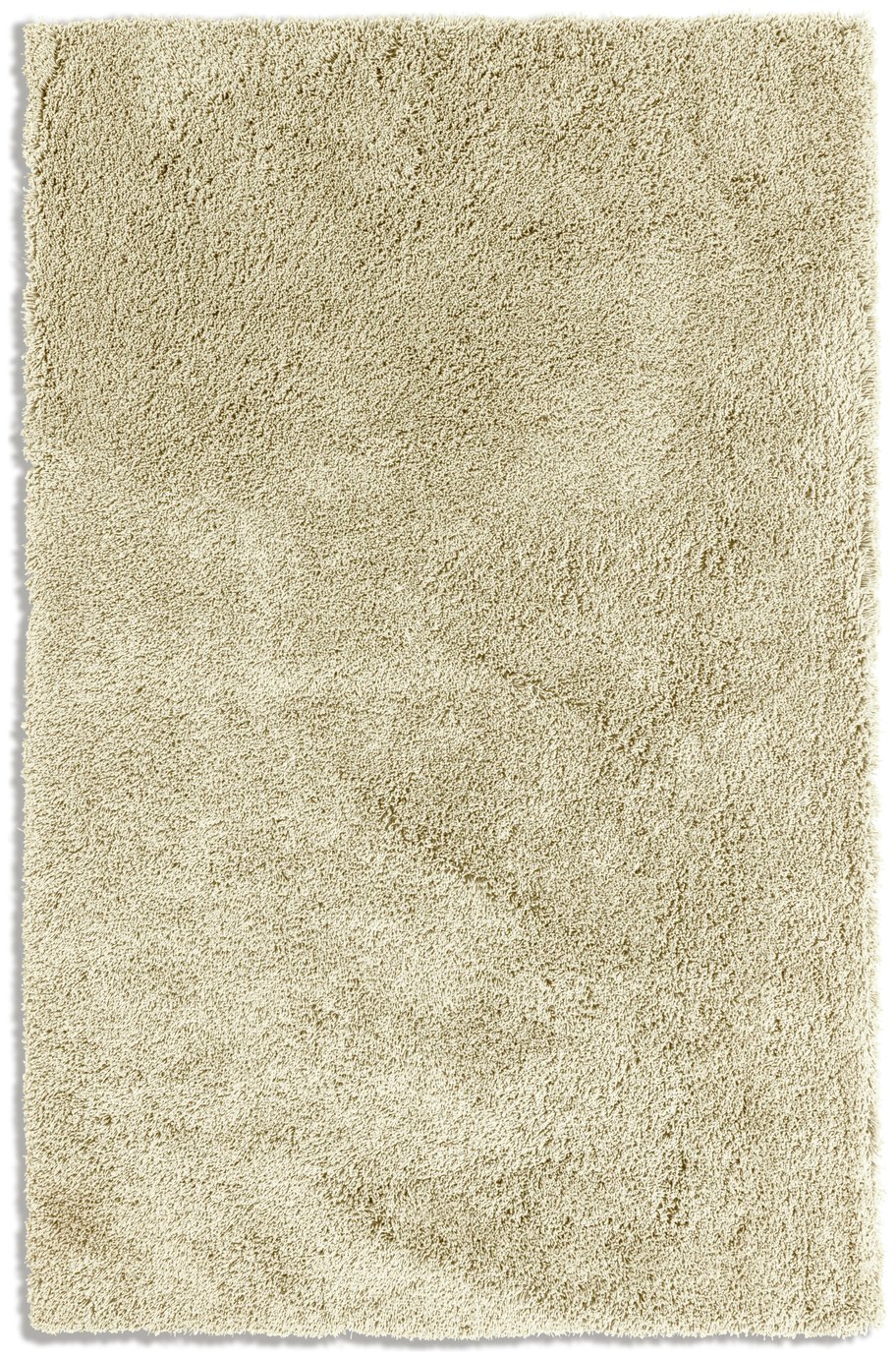 Habitat Noodle Shaggy Plain Rug - Cream - 160x230cm