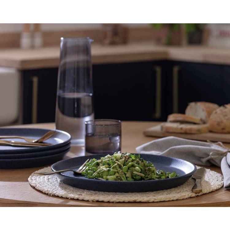 Habitat Addison 4 Piece Stoneware Dinner Plate - Blue  0