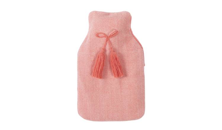 Argos Home Hot Water Bottle With Pink fabric Cover - 500ml