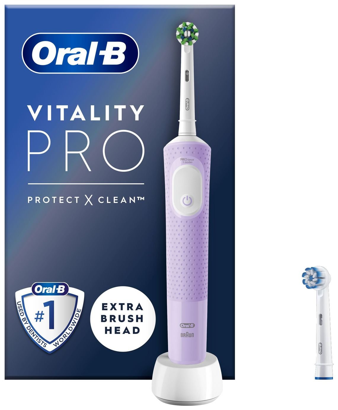 Buy Oral-B Vitality Pro Electric Toothbrush - Lilac | Electric ...