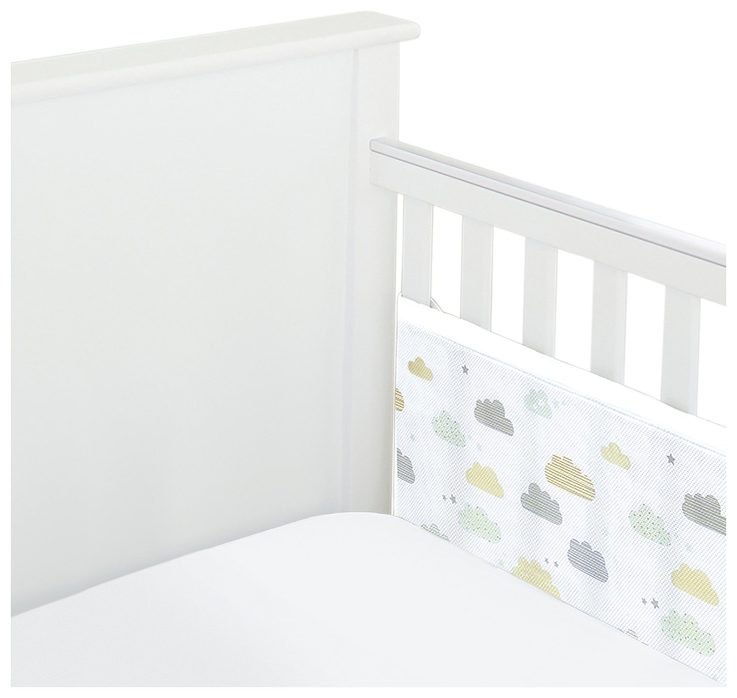 BreathableBaby 2 Sided Classic Mesh Cot Liner - Grey