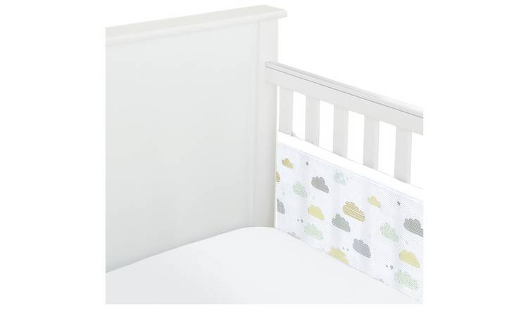 Buy BreathableBaby 2 Sided Classic Mesh Cot Liner - Grey | Cot and bed ...