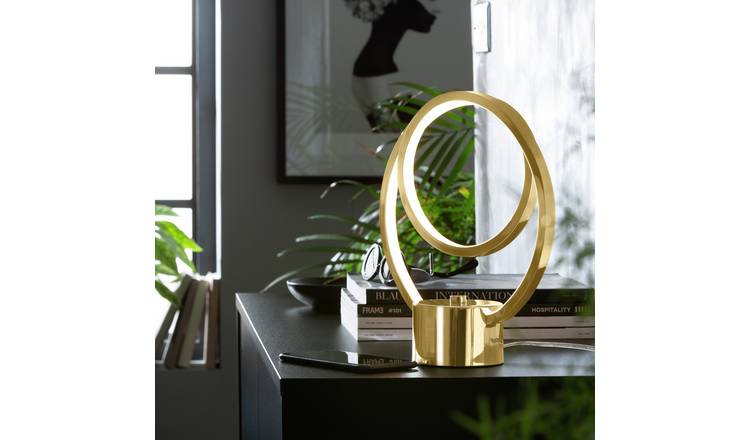 Habitat on sale brass lamp