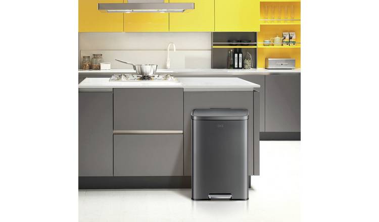 EKO Madison 45 Litre Kitchen Recycling Bin - Black