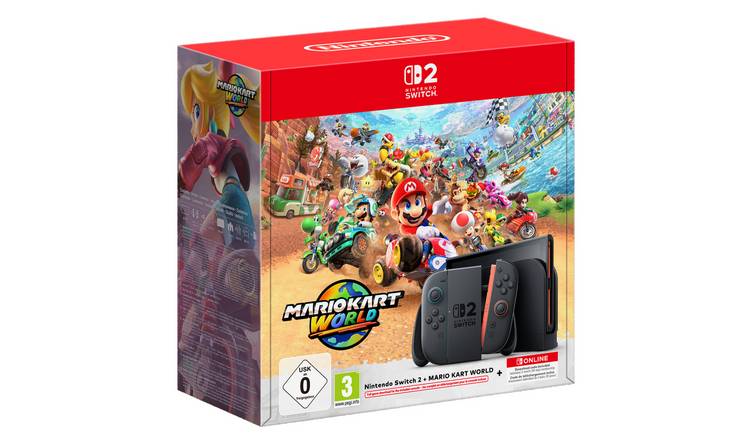 Nintendo Switch 2 Console + Mario Kart World Game Bundle