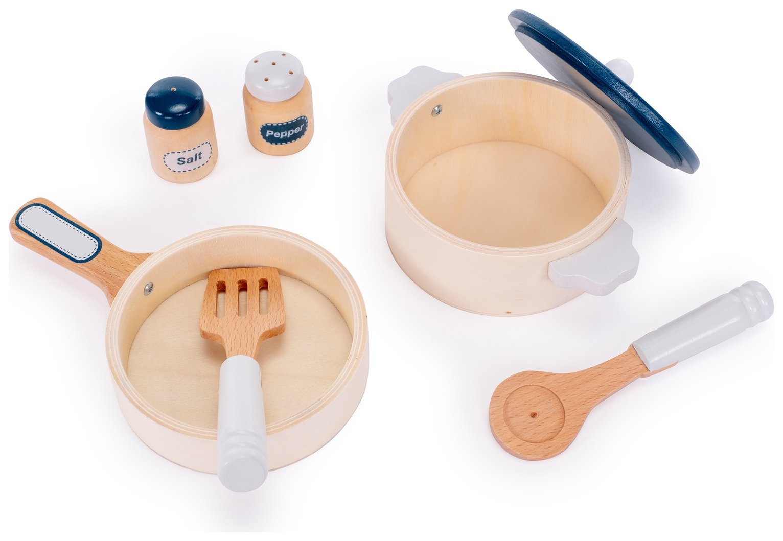 Chad Valley Wooden Pots and Pans Set