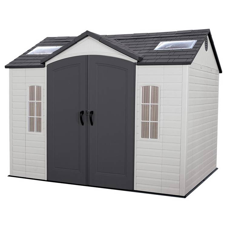 Lifetime Plastic Desert Sand Outdoor Storage Shed - 10 x 8ft 0