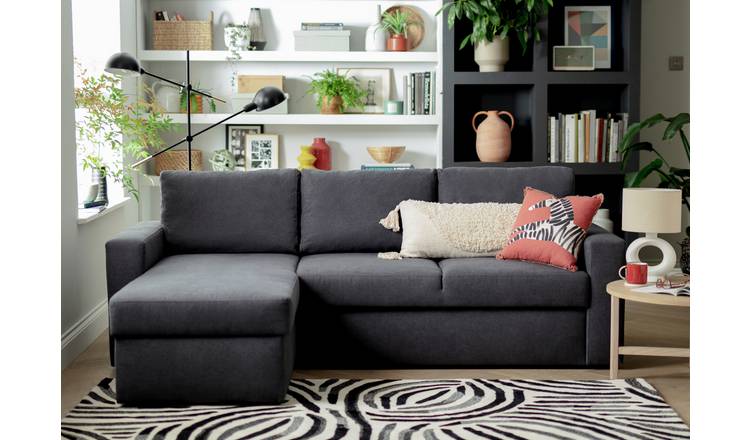 Left corner on sale sofa bed