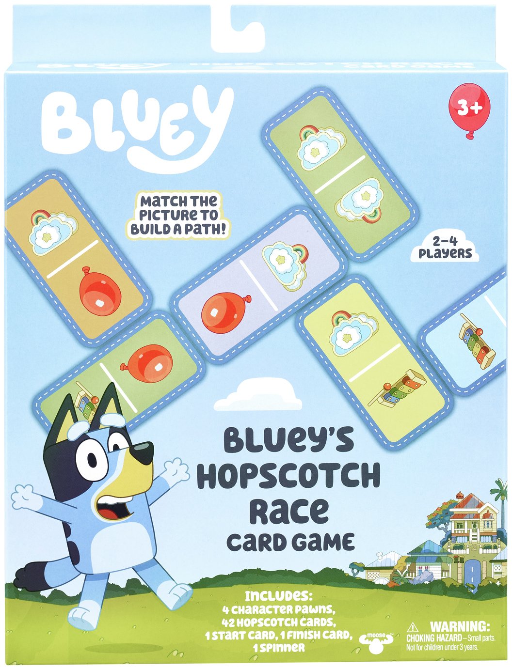 Bluey Hopscotch Race Card Game