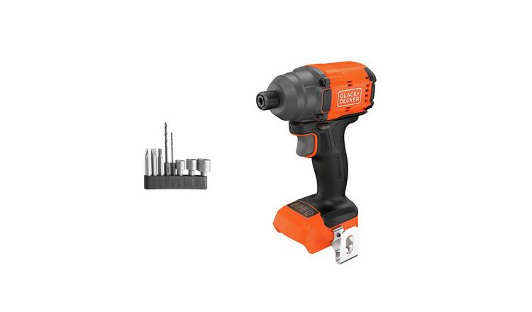 Black + Decker Brushless Impact Driver With Drill Bits - 18V