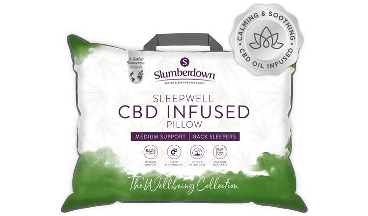 Buy Slumberdown Wellbeing CBD Pillow Pillows Argos