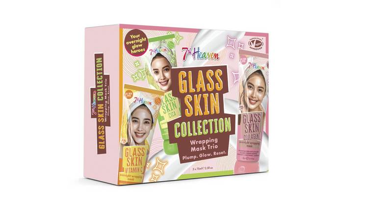 7th Heaven Glass Skin Wrapping Mask Trio Set 3 x 75ml