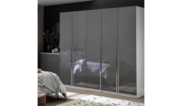 Argos white deals gloss wardrobe