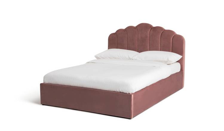 Habitat Corin Kingsize Fabric Ottoman Bed Frame - Pink