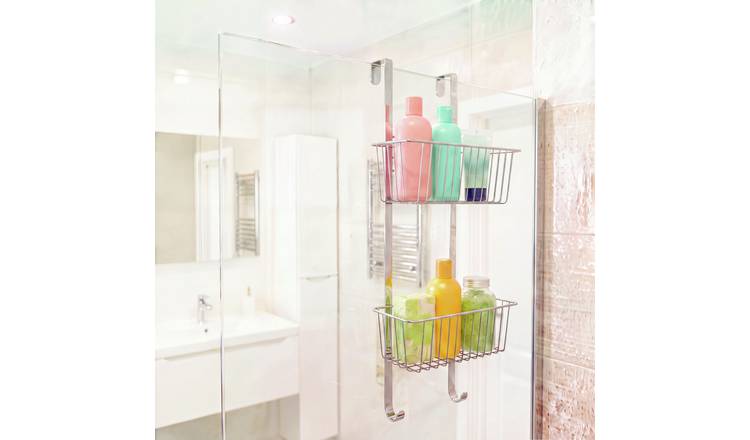 Beldray Antirust 2 Tier Metal Hanging Shower Caddy - Chrome