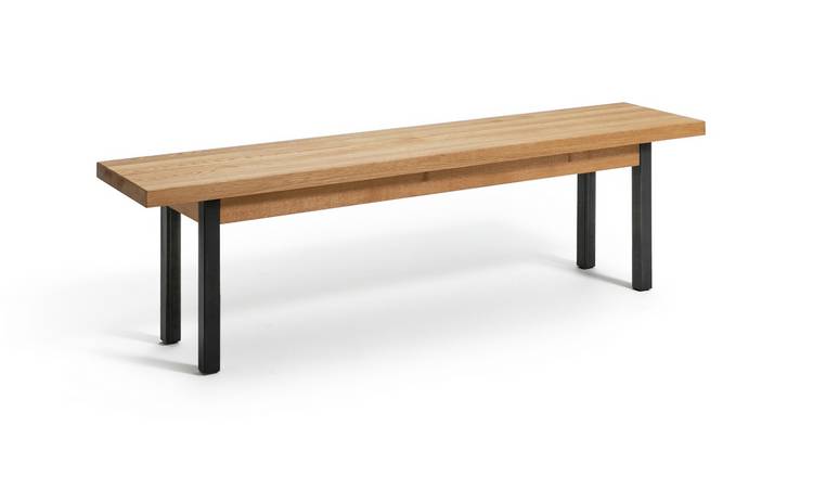 Argos deals wooden bench