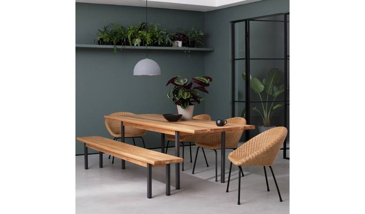 Habitat dining table on sale and bench