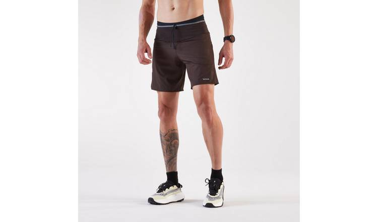 Decathlon Men's Trail Running Shorts-Kiprun Run 900 - Cacao Brown - UK 32