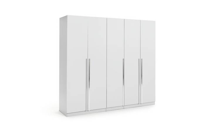 White gloss store wardrobe argos