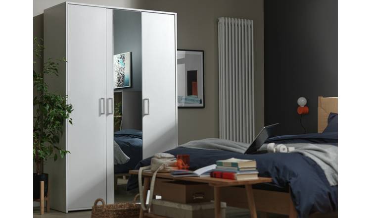 Argos 3 deals door mirrored wardrobe