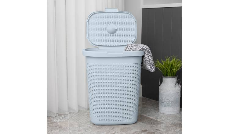 Buy Addis Rattan 50 Litre Laundry Basket - Grey