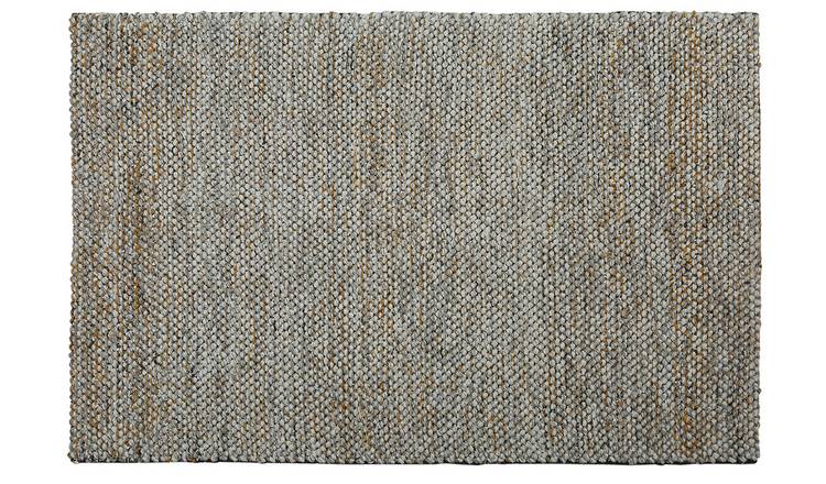 Habitat Gibbins Flatweave Wool Rug - Natural - 200x300cm