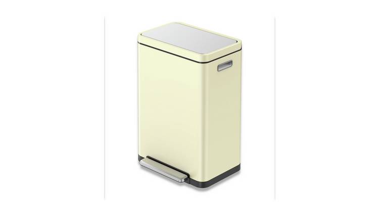 EKO X Cube 40 Litre Kitchen Recycling Bin - Cream