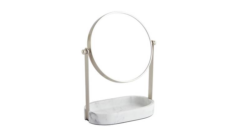 Habitat Marble Pedestal Mirror with Tray