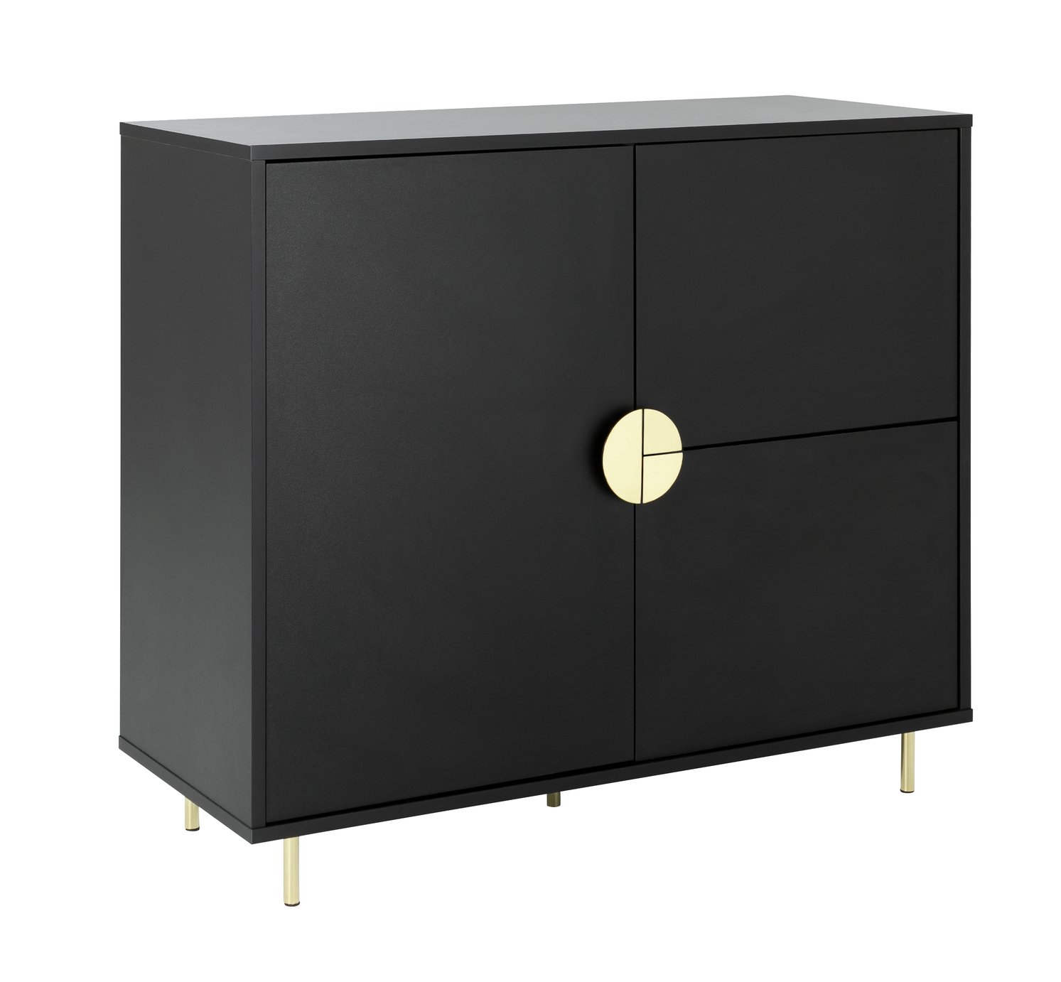 Habitat Nara 3 Door Drinks Cabinet - Black