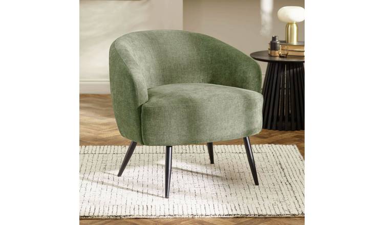 Julian Bowen Dahlia Fabric Acent Chair - Green