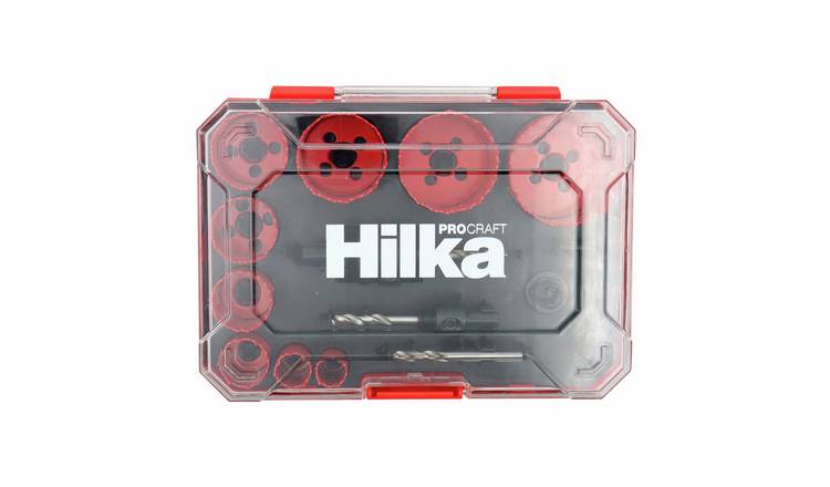 Hilka Wood, Plastic and Metal Cutting 14-Piece Bi-Metal Holesaw Set