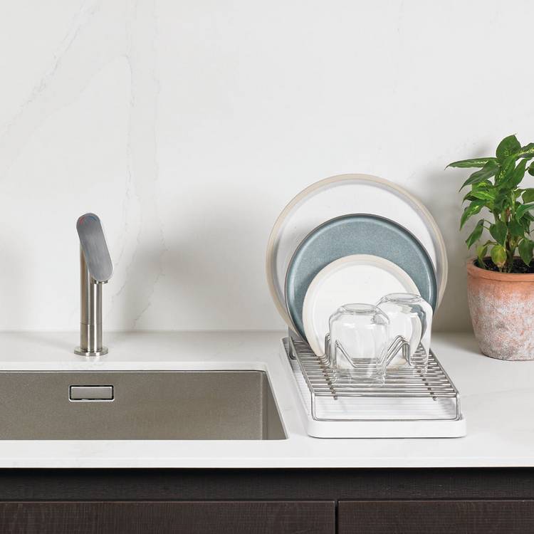 ReBorn Compact Draining Rack - White 0