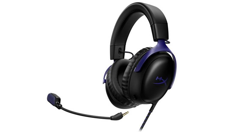 HyperX Cloud III PC, PS, Xbox, Switch Wired Gaming Headset - Black & Blue
