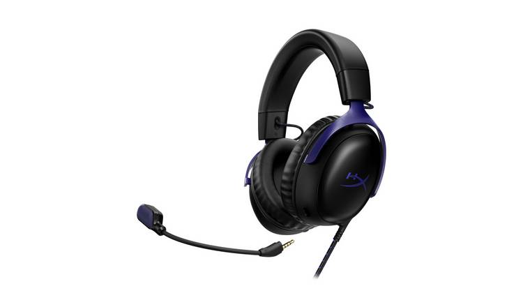 HyperX Cloud III PC, PS, Xbox, Switch Wired Gaming Headset - Black & Blue