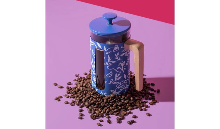 La Cafetiere Pisa 8 Cup 1000ml Cafetiere - Blue Fiorato