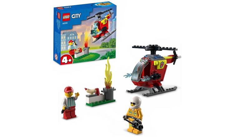 LEGO City Fire Helicopter Preschool Toy for Kids 4+ 60318