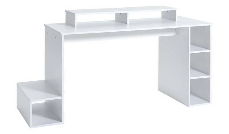 Small white desk deals argos