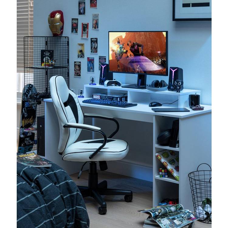 Argos Home Gaming Desk - White 0
