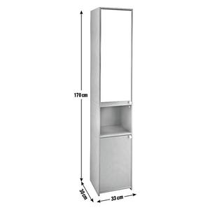 Buy Argos Home Prime Mirrored Tallboy Black Freestanding