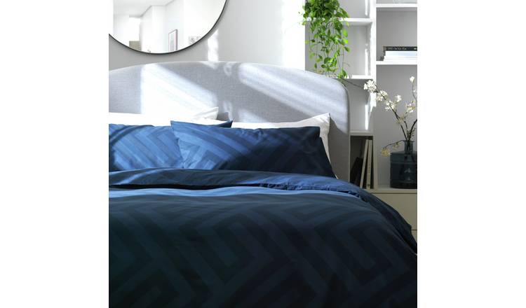 Buy Argos Home Geo Navy Bedding Set Double Duvet cover sets Argos