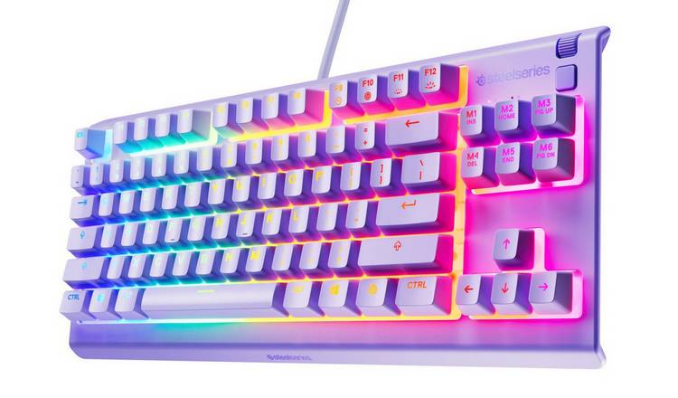 SteelSeries Apex 3 TKL Wired RGB Gaming Keyboard - Lavender