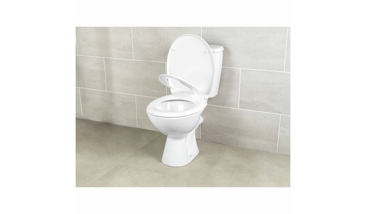 Beldray Antibac Plastic Soft Close Family Toilet Seat - White